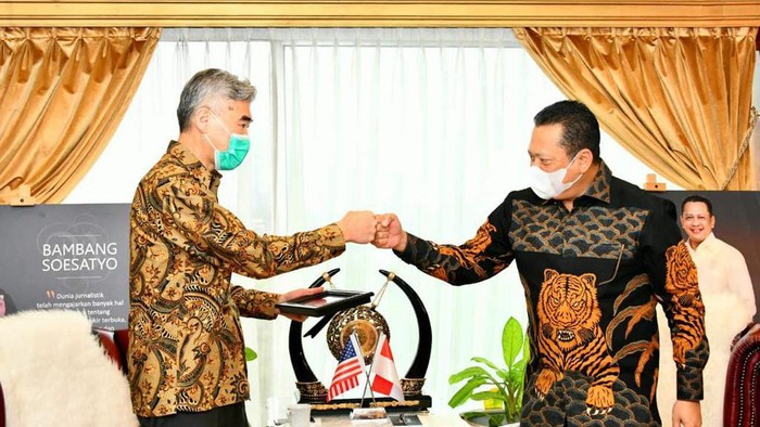 Ketua MPR dan Dubes AS untuk Indonesia