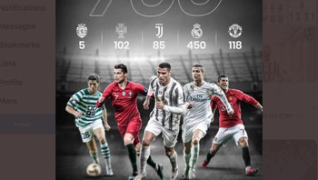 Ilustrasi kegemilangan Ronaldo yang bertebaran. Foto: istimewa