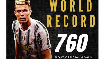 Dengan 760 gol sepanjang karir resminya, Ronaldo telah mencetak rekor pencetak gol paling ulung di dunia. Foto: istimewa