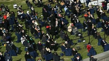 Pelantikan Joe Biden kondisi cuaca tampak cerah. Foto: Getty Images