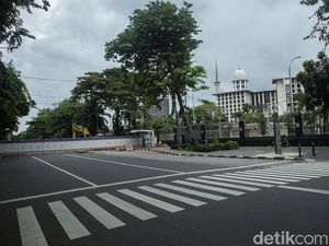 Terowongan Silaturahmi Dibangun, Lalin di Istiqlal-Katedral Dialihkan