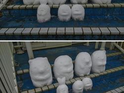 Super Keren! Seniman Jepang Bikin Patung Anime dari Salju