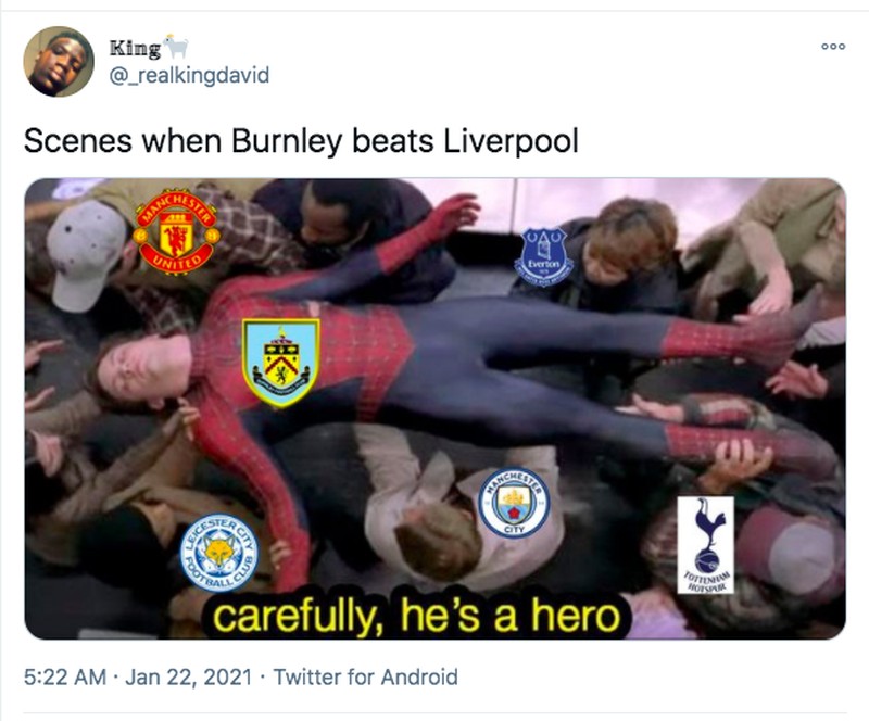 Meme Liverpool Burnley