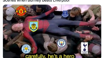 Burnley dianggap pahlawan oleh para pesaing Liverpool. Foto: istimewa