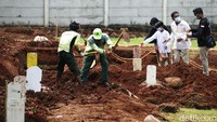 Sebelummya, jenazah pasien COVID-19 yang dirujuk rumah sakit untuk dimakamkan di TPU Pondok Ranggon terpaksa dialihkan ke TPU Tegal Alur di Jakarta Barat atau TPU Srengseng Sawah di Jakarta Selatan.  