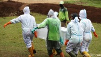 Penanggung Jawab Pelaksana Pemakaman COVID-19 di TPU Pondok Ranggon, Muhaemin mengatakan, lahan baru tersebut sudah bisa digunakan mualai hari ini.  