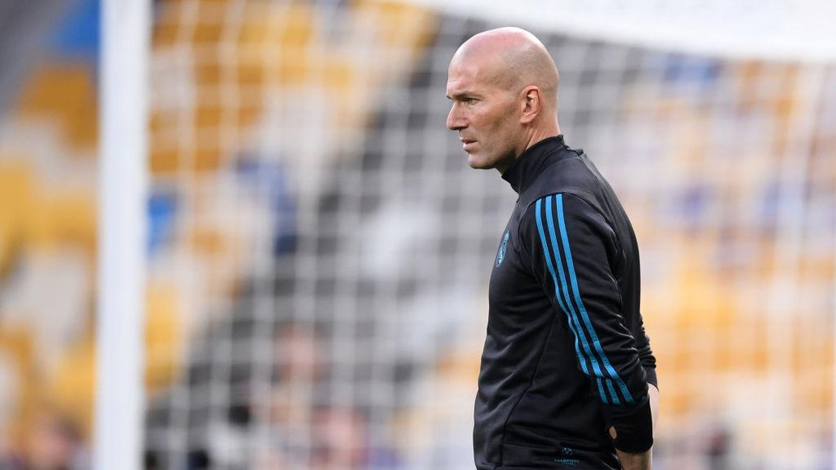 Pelatih Real Madrid, Zinedine Zidane. (Foto: Laurence Griffiths/Getty Images)