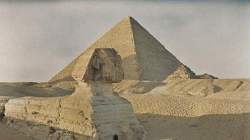 Piramida di Mesir tahun 1914. Foto: Imgur