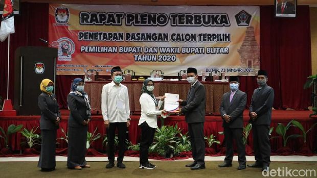 KPU Kab Blitar tetapkan bupati dan wabup Hari Ini