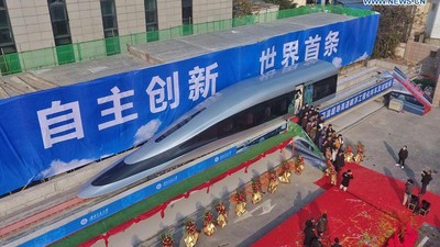 Mengintip Prototipe Kereta Maglev Supercepat Pertama China