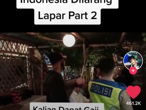 Ngamuk Warung Makannya Dipaksa Tutup, Pria Ini Ribut dengan Polisi