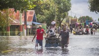 Banjir yang melanda sejumlah kawasan di Kecamatan Bati Bati mengakibatkan jalan Trans Kalimantan yang menghubungkan Kota Banjarmasin-Kabupaten Tanah Bumbu dan Provinsi Kalimantan Timur tersebut lumpuh.