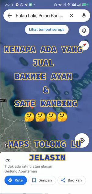 Viral Tag Lokasi Warung Makan hingga Tanda S.O.S di Pulau Laki, Ini Penjelasannya