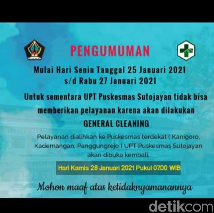 Satgas COVID-19 Kabupaten Blitar meminta warga mematuhi prokes. Ini karena makin banyak nakes yang terinfeksi COVID-19 dan penuhnya ruang isolasi pasien COVID-19.