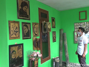 Pemuda Ini Sulap Bambu Hitam Lumajang Jadi Lukisan Ukir Bernilai Ekonomi