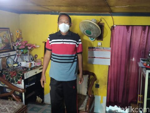 Rumah-rumah pendek di kampung Tambaklorok Kota Semarang, Minggu (24/1/2021).