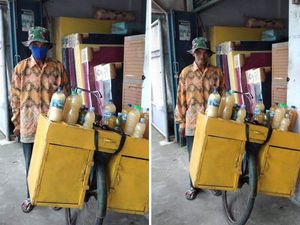 Viral Kakek Penjual Jamu Ditipu, Beri Uang Kembalian ke yang Belum Bayar