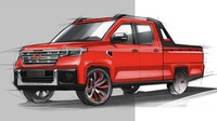 Teaser pertama Wuling Journey menunjukkan kalau mobil itu masih menggunaan bahasa desain kendaraan komersial lainnya, format kotak dan lekukan garis body yang sederhana. Foto: GMauthority