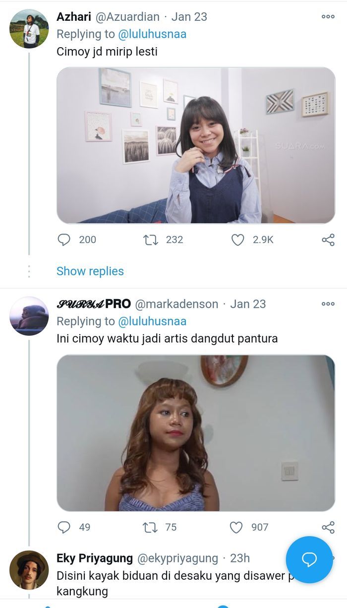 Penampilan baru Cimoy Montok