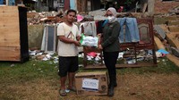 CT ARSA Foundation pun turut mendistribusikan bantuan logistik bagi para pengungsi korban gempa Sulawsi Barat. Istimewa/Dok. CT ARSA Foundation.