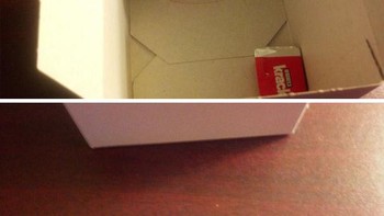 Menipu nih, kardus besar tapi isinya kecil. Foto: Boredpanda