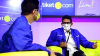 Tiket.com pun dukung Kemenparekraf untuk gercep, gaspol dan geber pulihkan industri pariwisata nasional dan terus menghimbau masyarakat untuk terus disiplin dalam menjalankan protokol kesehatan.