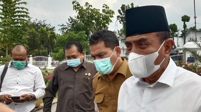 Gubsu Edy Rahmayadi di Medan (Ahmad Arfah-detikcom)