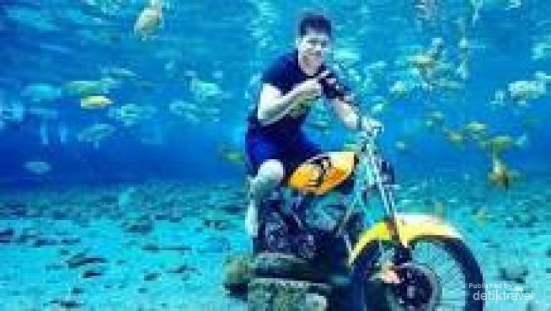foto underfawater dengan motor