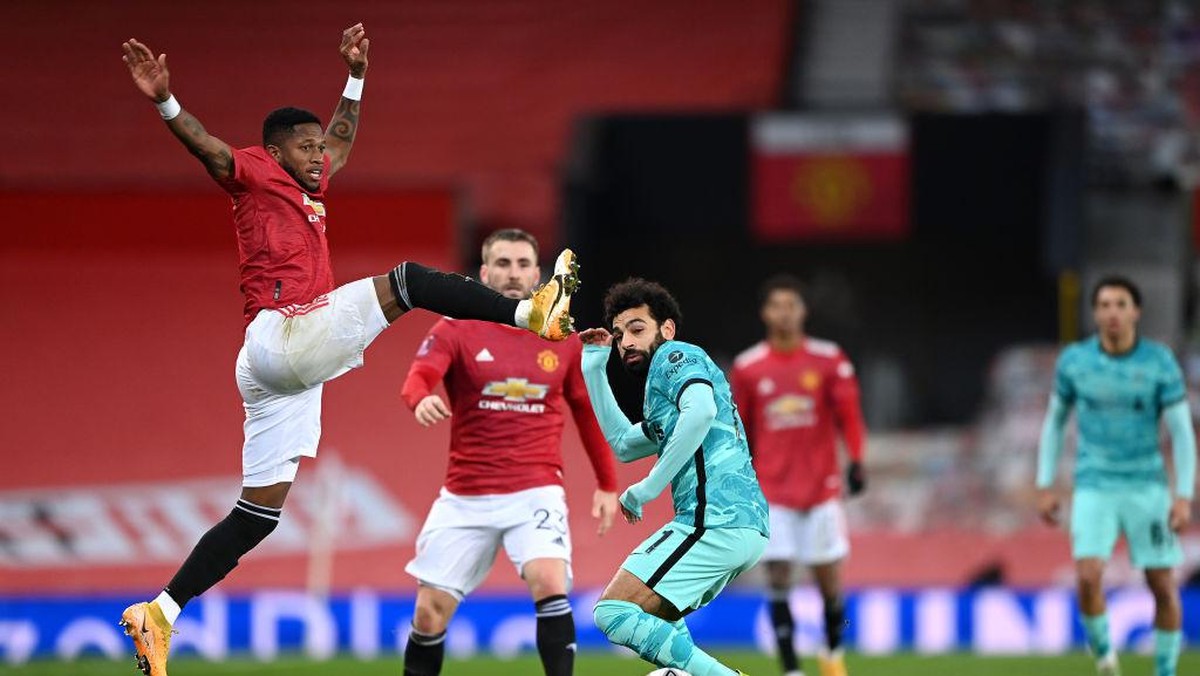 Liverpool kalah 2-3 dari Manchester United. (Foto: Getty Images/Laurence Griffiths)