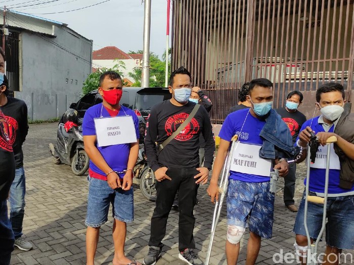Prarekonstruksi perampokan setengah miliar di Kota Semarang, Senin (25/1/2021).