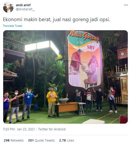 Fakta Seputar Viral SBY Jualan Nasi Goreng
