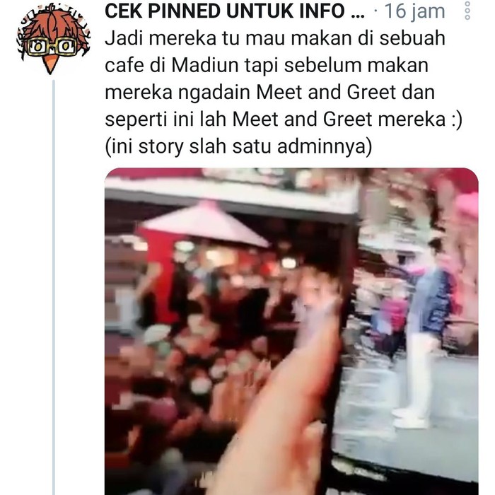 Video meet and greet bintang TikTok di Kota Madiun tengah menjadi perbincangan di Twitter. Sebab acara tersebut mengabaikan prokes.