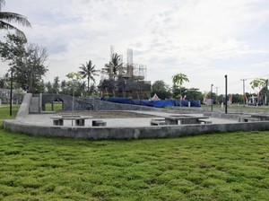Sudah Soft Opening, Ini Wajah Baru Alun-alun Paamprokan Pangandaran