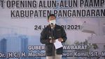 Foto: Wajah Baru Alun-alun Paamprokan, Ditargetkan Selesai Februari 2021
