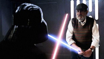 Duel dengan Darth Vader. Foto: instagram.com/the_dadvent/  
