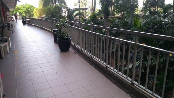 Lokasi korban tewas jatuh di Apartemen Green Bay