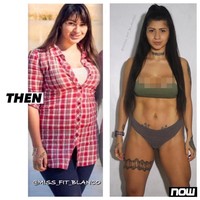 Selain sukses jadi langsing, Miriam pun kini menjadi model fitness juga sering mengunggah konten seksi di OnlyFans. Foto: Instagram @miss_fit_blanco