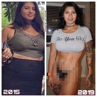 Awalnya aku terlalu malu untuk mulai nge-gym jadi aku olahraga di rumah. Aku pikir semua orang akan melihatku dan berpikir aku terlalu gemuk untuk ke gym. Tapi hanya dengan mengubah pola makan dan latihan aku turun berat badan di tiga bulan pertama. Aku turun 70lbs (31 kg), tuturnya. Foto: Instagram @miss_fit_blanco