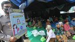 Polda DIY Serukan Prokes Bagi Pengungsi Merapi
