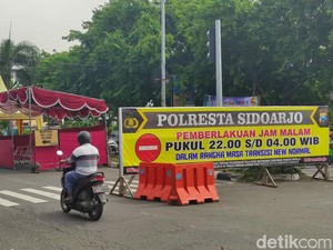Dalam PPKM Sidoarjo Jilid 2, PKL di Tiga Titik Dilarang Jualan
