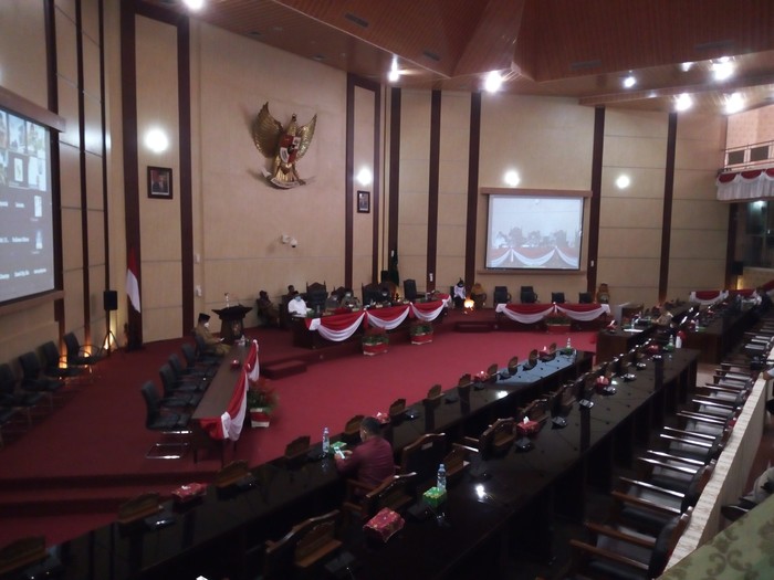 Rapat paripurna di DPRD Medan (Datuk-detikcom)