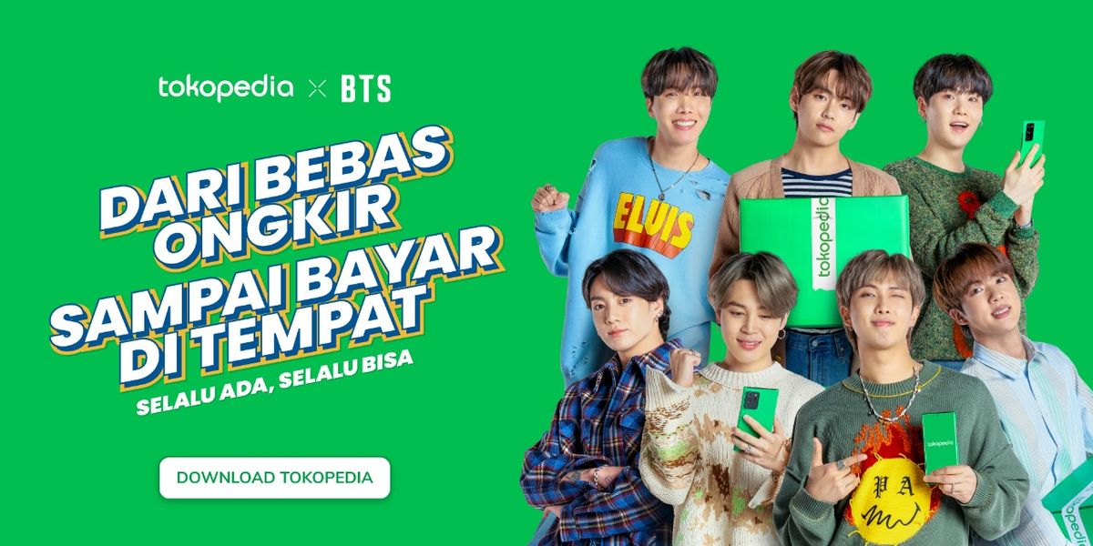 Perdana, Tokopedia Gaet BTS dan BLACKPINK Sekaligus Jadi Duta Merek