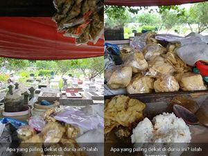 Hii Seram! Warung Makan Ini Buka di Tengah-tengah Kuburan