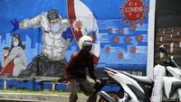 Namun edukasi tentang bahaya COVID-19 lewat mural ini tidak mampu menahan laju angka positif COVID-19 yang terus bertambah.