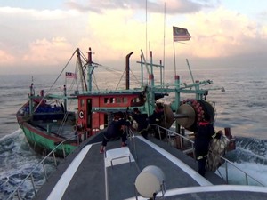 KKP Tindak 8 Kapal Pelanggar Ketentuan Operasional di Laut Natuna