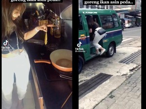 Ngakak! Disuruh Goreng Ikan Asin, Wanita Ini Kabur Naik Angkot
