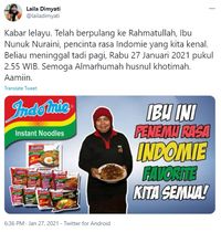 Peracik Bumbu Indomie Meninggal Dan Bakmi Enak Di Bekasi