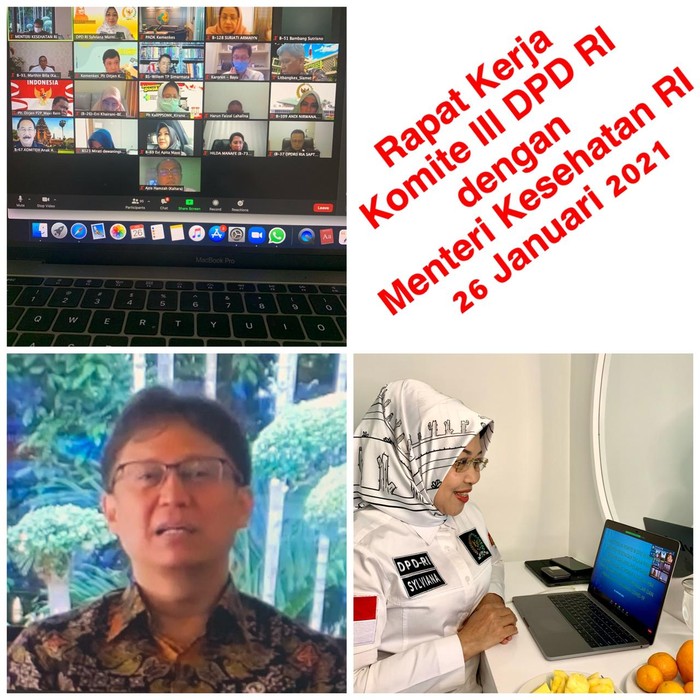 Raker Komite III DPD RI dengan Menkes Budi Gunadi Sadikin
