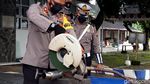 Ratusan Knalpot Brong Digergaji Polisi di Boyolali