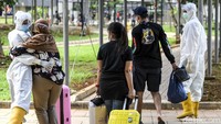 Keterisian RSDC Wisma Atlet pada 21 Desember 2020 hampir penuh imbas lonjakan kasus. Karena itu, pasien tanpa gejala tidak bisa melakukan isolasi di sini. ANTARA FOTO/M RISYAL HIDAYAT  